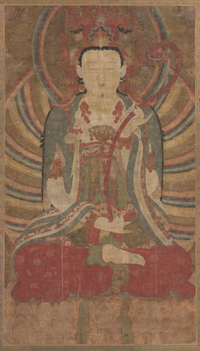 Manjusri sentado de Auguste Dujardin