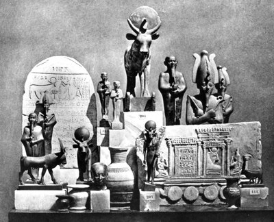 Artefactos, Menfis Saqqara, Egipto, 1893 de Auguste Edouard Mariette