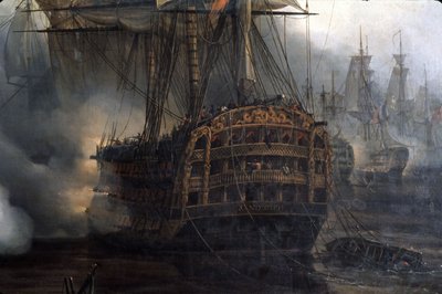Batalla de Trafalgar (detalle) de Auguste Etienne Francois Mayer