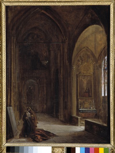 Interior de iglesia de Auguste Forbin