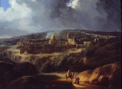 Vista de Jerusalén, tomada desde el valle de Josafat de Auguste Forbin
