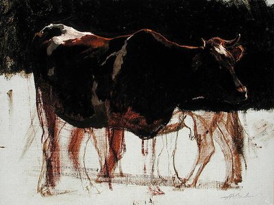 Estudio de ganado de Auguste Francois Bonheur