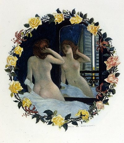 Ilustración de Auguste François Gorguet para "El lirio rojo" de Anatole France. 1894. de Auguste Francois Gorguet