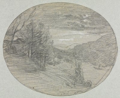 Paisaje, 1800s de Auguste Francois Ravier