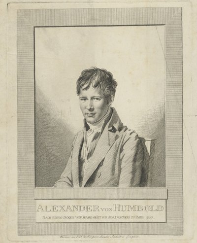 Retrato de Alexander von Humboldt 1769-1859, 1805 de Auguste Gaspard Louis Desnoyers