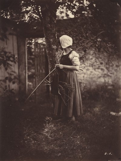 Campesino,c. 1870 (foto) de Auguste Giraudon