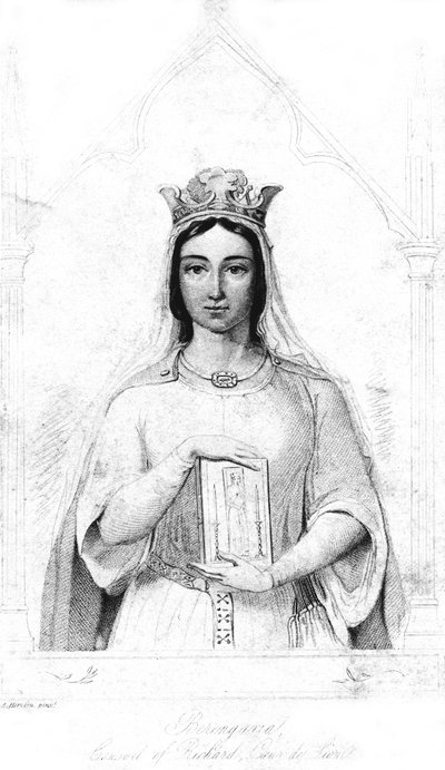Berenguela de Navarra c. 1164-1230, Reina consorte de Ricardo I 1157-1199, 1844 de Auguste Hervieu