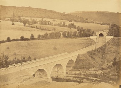 Viaducto sobre el Rhims, cerca de Hôpital de Auguste Hippolyte Collard