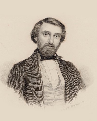 Retrato del compositor Giuseppe Verdi 1813-1901, c. 1850 de Auguste Hüssener