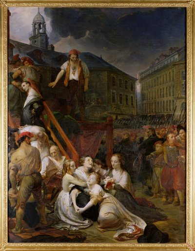 Episodio en la Plaza del Bouffay, Nantes, 1793, 1859 de Auguste Hyacinthe Debay
