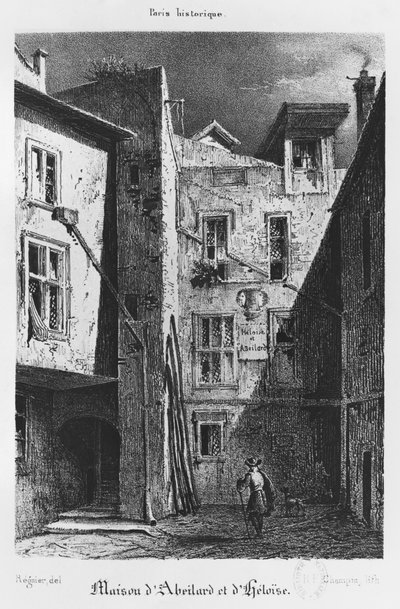 La casa de Heloise y Abelard, ilustración de 