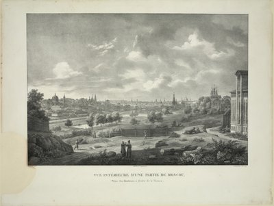 Sobre el río Yauza en Moscú, c. 1830 de Auguste Jean Baptiste Antoine Cadolle
