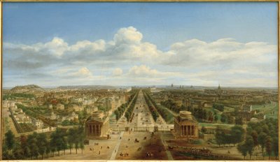 Vista de París, tomada desde el Arco de Triunfo de la Estrella de Auguste Jean Baptiste Antoine Cadolle