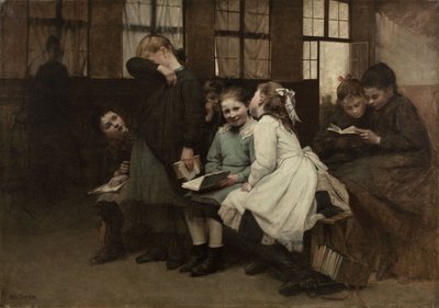 En retenue, hacia 1888 (óleo sobre lienzo) de Auguste Joseph Trupheme