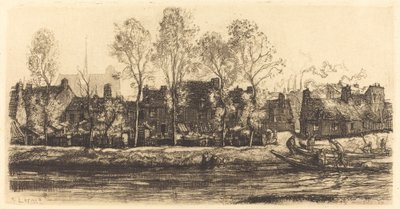 Bancos del Somme en Amiens, 1907 de Auguste Lepere