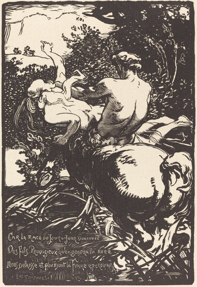 Centauro, 1896 de Auguste Lepere