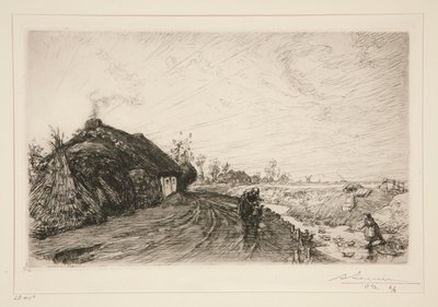 Camino a lo largo del pantano de la Vendée [Saint-Jean-de-Monts] de Auguste Lepere