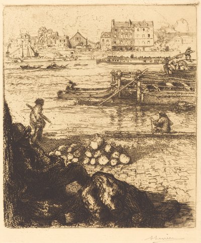 Estibador, muelle de La Gare de Auguste Lepere