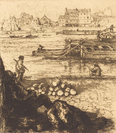 Estibador, muelle en La Gare de Auguste Lepere