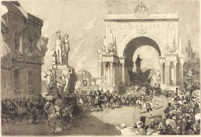 Fiestas jubilares de Bruselas de Auguste Lepere