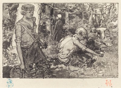 Recolección de Lirios de Mayo de Auguste Lepere
