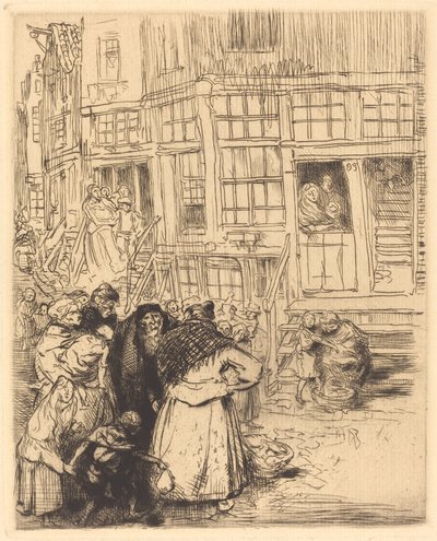 Barrios judíos en Ámsterdam de Auguste Lepere