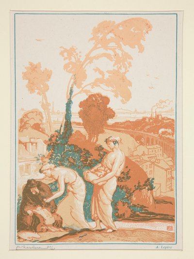 La música y la poesía al servicio de los artistas de Auguste Lepere