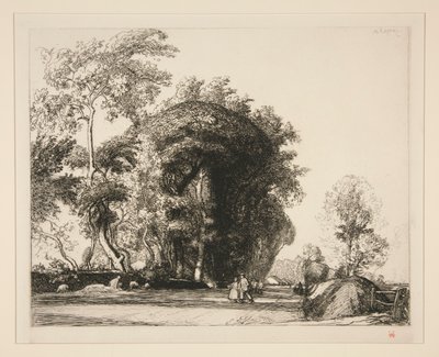 El camino de Saint-Gilles (Saint-Jean-de-Monts) (Sendero desde Saint-Gilles [Saint-Jean-de-Monts]) de Auguste Lepere