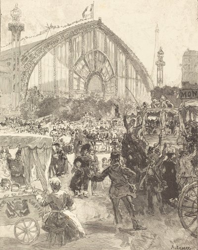 Le Palais des Machines, publicado en 1889 de Auguste Lepere