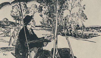 El paisajista, 1919 de Auguste Louis Lepère