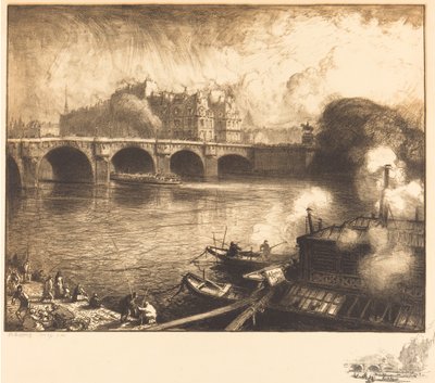 Le Pont Neuf, 1913 de Auguste Lepere
