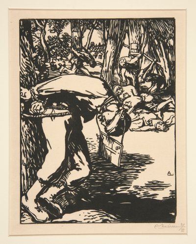 The Francs-Tireurs (Sharpshooters), de La guerra de 1914, primera serie, núm. 11 de Auguste Lepere