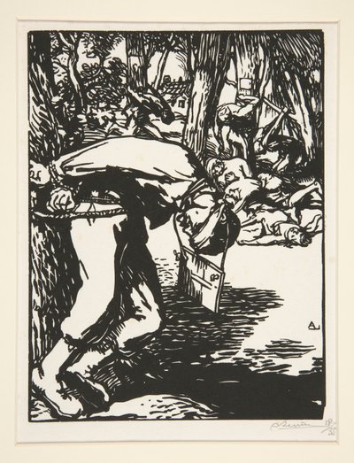 The Francs-Tireurs (Sharpshooters), de La guerra de 1914, primera serie, núm. 11 de Auguste Lepere