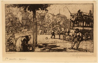 Estación de ómnibus de Vaugirard de Auguste Lepere