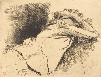 Mujer Reclina Durmiendo de Auguste Lepere