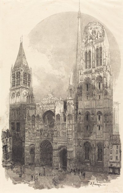 Catedral de Rouen, 1888 de Auguste Lepere