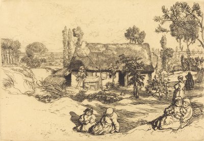Refugio para los pobres, Vendee, 1909 de Auguste Lepere