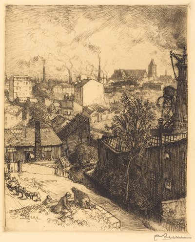 Recuerdo de St. Denis (Souvenir de Saint-Denis) de Auguste Lepere