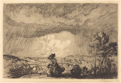 Tormenta en la duna, Vendee de Auguste Lepere