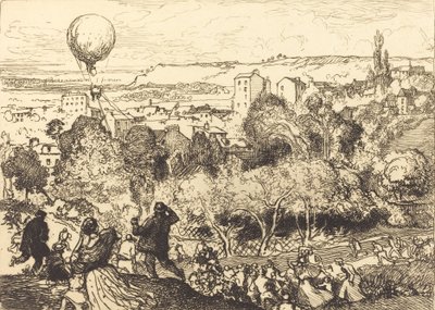 El globo que cae, en Pre-Saint-Gervais de Auguste Lepere