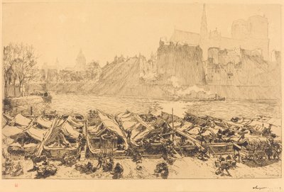 El gran mercado de manzanas de Auguste Lepere