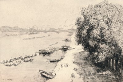 El Sena en el Pont National de Auguste Louis Lepère