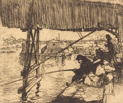 Bajo el Puente de Bercy, 1894 de Auguste Lepere