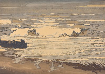 Olas desplegadas, inundación de septiembre de 1901 de Auguste Lepere