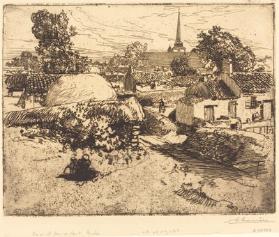 Vista de St.-Jean-de-Mont, Vendee de Auguste Lepere