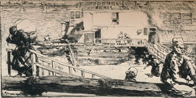 Barco de lavado, 1915 de Auguste Louis Lepère