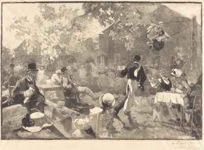 En el gallo de los brezos de Auguste Lepère after Daniel Vierge