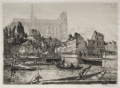 Llegada de las verduras-Amiens de Auguste Louis Lepère