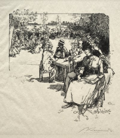 Baile en Point-du-Jour de Auguste Louis Lepère