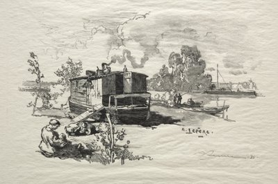 Barco vivienda de Auguste Louis Lepère